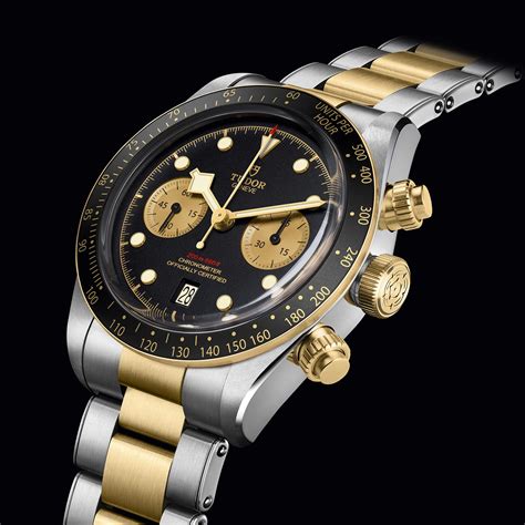 tudor oro bianco|tudor black bay chrono watch.